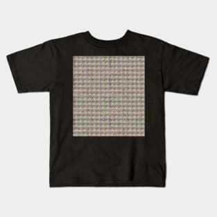 Lines on Houndstooth Kids T-Shirt